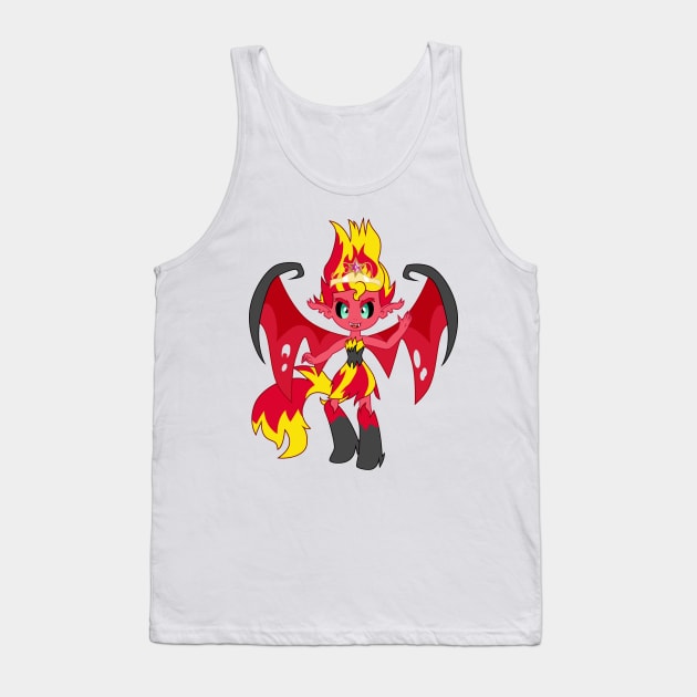 Demon Sunset Shimmer mini Tank Top by CloudyGlow
